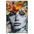 Led Wandbild Angelina Frau Mit Blumen Im Haar Hochformat Produktvorschau Frontal