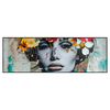Led Wandbild Angelina Frau Mit Blumen Im Haar Panorama Produktvorschau Frontal