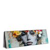 Led Wandbild Angelina Frau Mit Blumen Im Haar Panorama Produktvorschau Seitlich