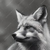 Led Wandbild Anmutiger Fuchs Hochformat Zoom