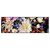 Led Wandbild Aquarell Von Wilden Blumen Panorama Produktvorschau Frontal