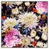 Led Wandbild Aquarell Von Wilden Blumen Quadrat Produktvorschau Frontal