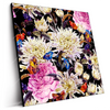 Led Wandbild Aquarell Von Wilden Blumen Quadrat Produktvorschau Seitlich