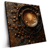 Led Wandbild Aromatischer Kaffeetraum Quadrat Produktvorschau Seitlich