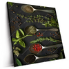Led Wandbild Aromen Der Natur Quadrat Produktvorschau Seitlich