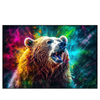 Led Wandbild Baer In Neonfarben Querformat Produktvorschau Frontal