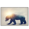 Led Wandbild Baer Wald No2 Querformat Produktvorschau Frontal