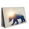Led Wandbild Baer Wald No2 Querformat Produktvorschau Seitlich