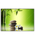 Led Wandbild Bambus Steine Querformat Produktvorschau Frontal