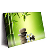 Led Wandbild Bambus Steine Querformat Produktvorschau Seitlich
