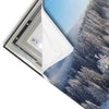 Led Wandbild Berge Und Waelder In Schnee Hochformat Materialvorschau