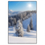 Led Wandbild Berge Und Waelder In Schnee Hochformat Produktvorschau Frontal