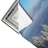 Led Wandbild Berge Und Waelder In Schnee Panorama Materialvorschau
