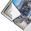 Led Wandbild Berge Und Waelder In Schnee Quadrat Materialvorschau