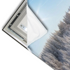 Led Wandbild Berge Und Waelder In Schnee Schmal Materialvorschau