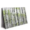 Led Wandbild Birkenwald Querformat Produktvorschau Seitlich