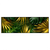 Led Wandbild Blaetter Gold Gruen Panorama Produktvorschau Frontal