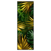 Led Wandbild Blaetter Gold Gruen Schmal Produktvorschau Frontal