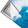 Led Wandbild Blaue Welle Im Meer Hochformat Materialvorschau
