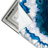 Led Wandbild Blauer Achat Querformat Materialvorschau