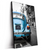 Led Wandbild Blauer Oldtimer Hochformat Produktvorschau Seitlich