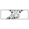 Led Wandbild Bleistiftzeichnung Giraffe Panorama Produktvorschau Frontal