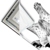 Led Wandbild Bleistiftzeichnung Giraffe Schmal Materialvorschau