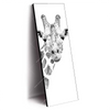 Led Wandbild Bleistiftzeichnung Giraffe Schmal Produktvorschau Seitlich