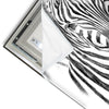 Led Wandbild Bleistiftzeichnung Zebra Quadrat Materialvorschau