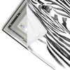 Led Wandbild Bleistiftzeichnung Zebra Querformat Materialvorschau