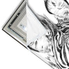 Led Wandbild Bleistiftzeichnung Zebra Schmal Materialvorschau