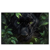 Led Wandbild Blick Des Panthers Querformat Produktvorschau Frontal