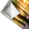 Led Wandbild Bluehender Wald Bei Sonnenaufgang Hochformat Materialvorschau