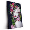Led Wandbild Blumen Koenigin Hochformat Produktvorschau Seitlich