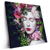 Led Wandbild Blumen Koenigin Quadrat Produktvorschau Seitlich