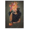 Led Wandbild Blumenportrait Einer Frau Hochformat Produktvorschau Frontal