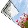 Led Wandbild Blumenwiese Bei Strahlend Blauem Himmel Quadrat Materialvorschau