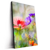 Led Wandbild Blumenwiese Mit Schmetterlingen Hochformat Produktvorschau Seitlich