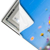 Led Wandbild Blumenwiese Unter Blauem Himmel Hochformat Materialvorschau