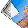 Led Wandbild Blumenwiese Unter Blauem Himmel Querformat Materialvorschau