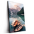Led Wandbild Boote Im Bergsee Hochformat Produktvorschau Seitlich