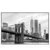 Led Wandbild Brooklyn Bridge Schwarzweiss Querformat Produktvorschau Frontal