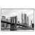 Led Wandbild Brooklyn Bridge Schwarzweiss Querformat Produktvorschau Frontal