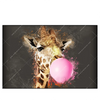 Led Wandbild Bubble Gum Giraffe Querformat Produktvorschau Frontal