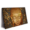 Led Wandbild Buddha Bambus In Gold Querformat Produktvorschau Seitlich