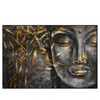 Led Wandbild Buddha Bambus Schwarz Querformat Produktvorschau Frontal