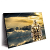 Led Wandbild Buddha Bei Sonnenaufgang Querformat Produktvorschau Seitlich