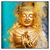 Led Wandbild Buddha Gold Tuerkis Quadrat Produktvorschau Frontal