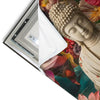 Led Wandbild Buddha In Farbenfrohen Blumen Hochformat Materialvorschau