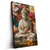 Led Wandbild Buddha In Farbenfrohen Blumen Hochformat Produktvorschau Seitlich